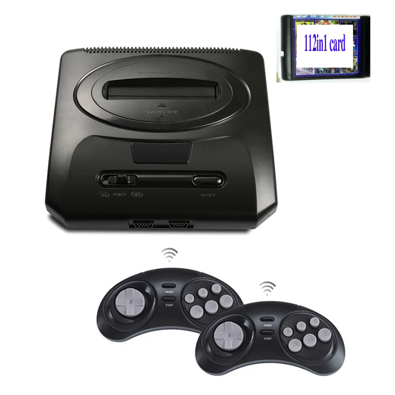 Топ 16 бит для HD SEGA MEGADRIVE2 MD2 ТВ Видео игровая консоль с HDMI AV выходом 2 4G беспроводной