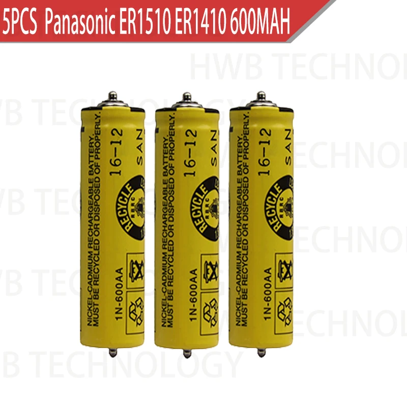 Аккумуляторная батарея для Panasonic 5 шт./лот Ni MH зажим стрижки волос ER1510 ER1410 ER506 ER154
