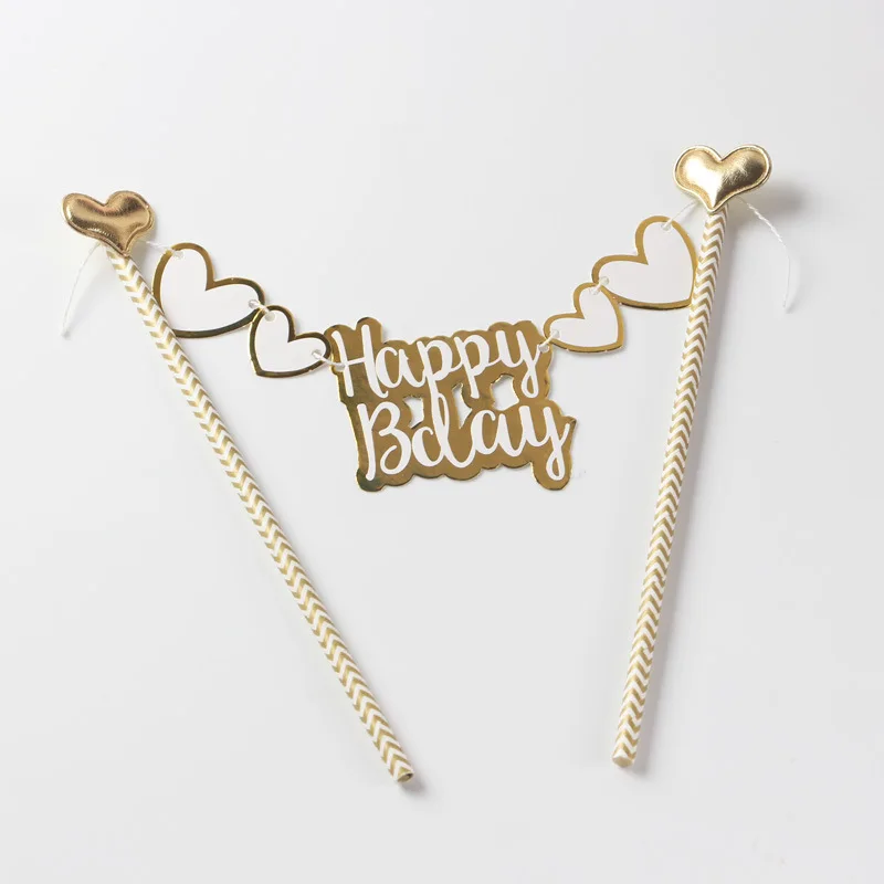 

Birthday Cake Topper Pink Crown Star Ice Cream Net Yarn Love White Swan Cake Plug-in Decoration Party Supplies Sequin Balloon