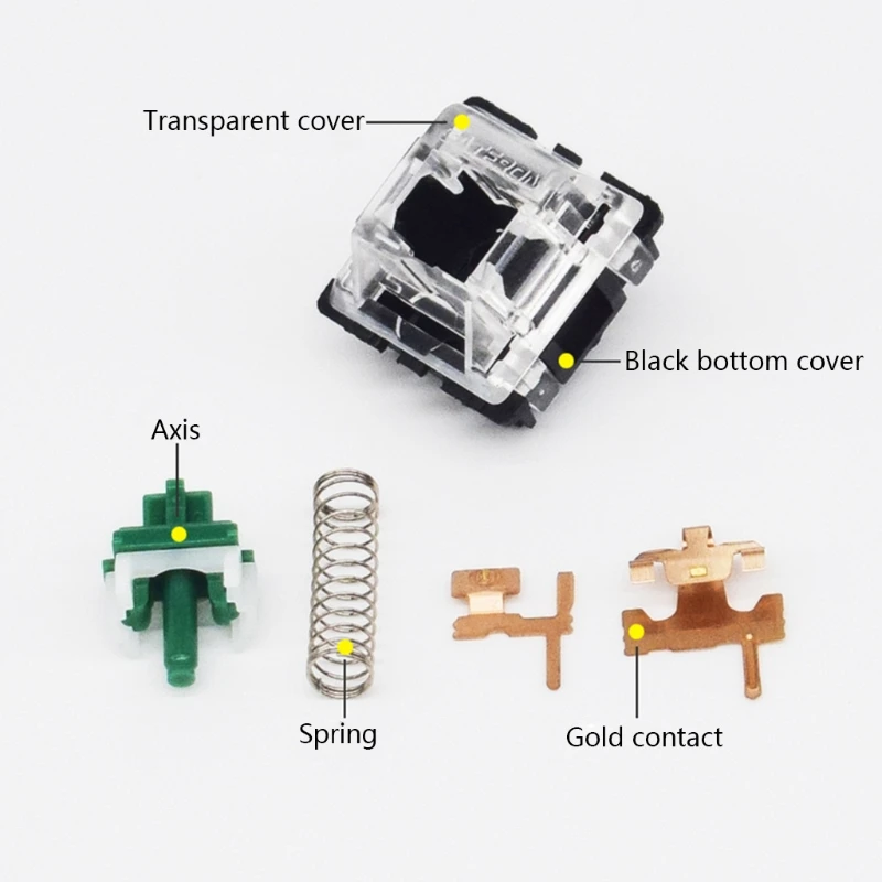 

Gateron mx switch 5 pin Switches RGB SMD 5pin Axis Compatible for Cherry MX mechanical Keyboard diy Switches Black Red Brown