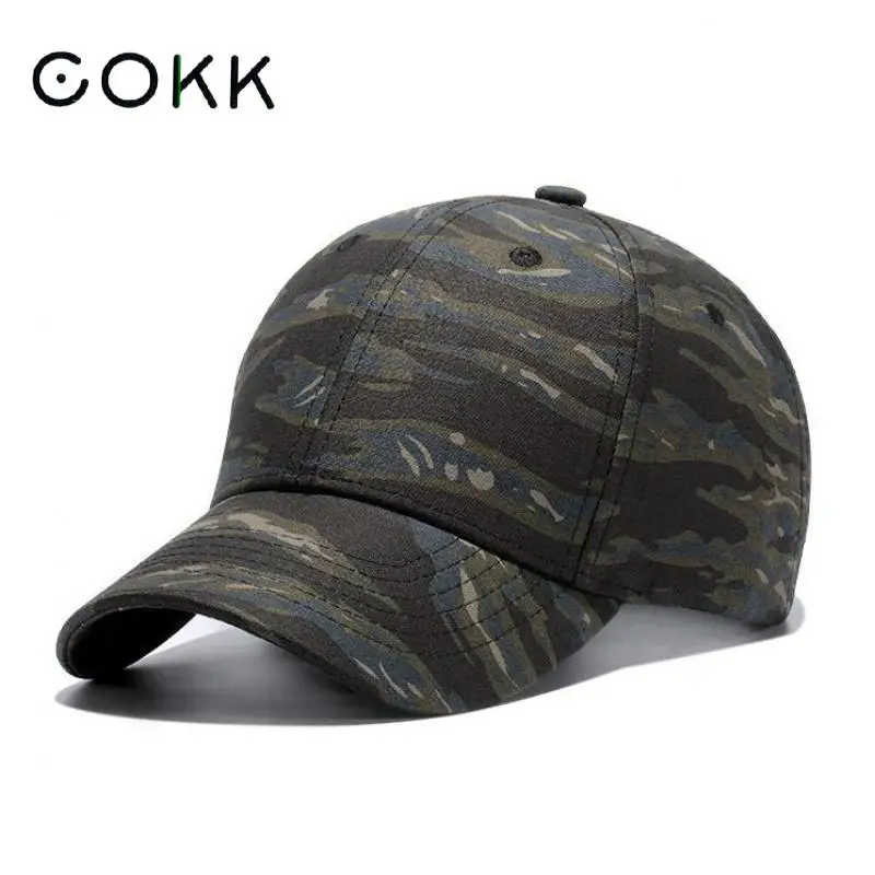 COKK Мужская бейсболка хлопок корейский камуфляж Snapback Летние головные уборы для мужчин и женщин модная спортивная шляпа папы костяная Мужская Gorras Kpop