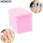 HONGYI 100 шт розовый лак для ногтей Очиститель салфетки для маникюра без ворса ватные диски бумага для нейл-арта советы