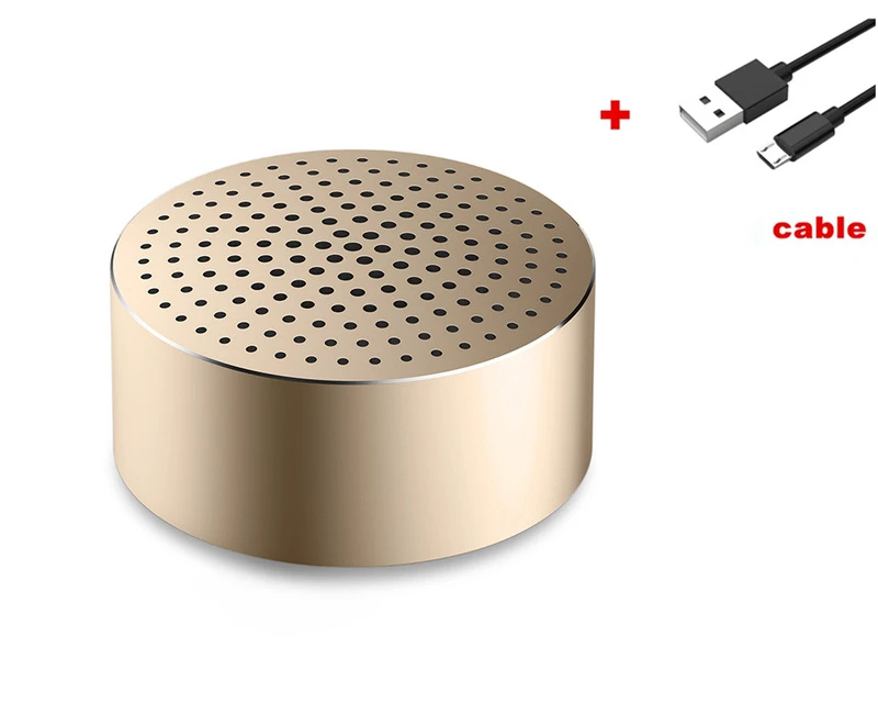 gold Xiaomi mi Bluetooth динамик стерео портативный беспроводной динамик s с mi c mi ni Mp3 музыкальный плеер Громкая связь вызов для телефона - Цвет: gold