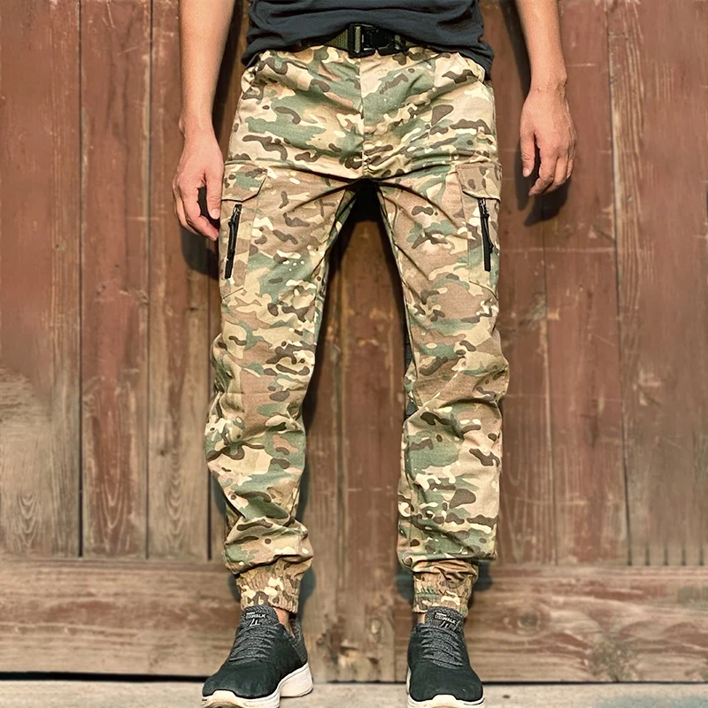 

Брюки-карго мужские тактические, брендовые штаны для бега, уличная одежда в стиле милитари армии США, камуфляжные рабочие брюки, городские п...