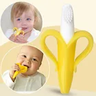 Детская зубная щетка для зубов банан, безопасная Пищевая силиконовая зубная щетка для прорезывания зубов для детей, зубная щетка для ухода за зубами, подарки, игрушки для жевания
