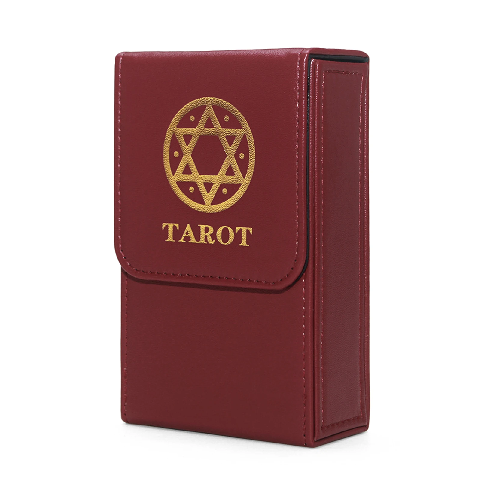 

Quality Tarot Card Box Durable Tarot Deck Collection Box Playing Card Board Game Card Box Double Layer PU Leather Deck Holder