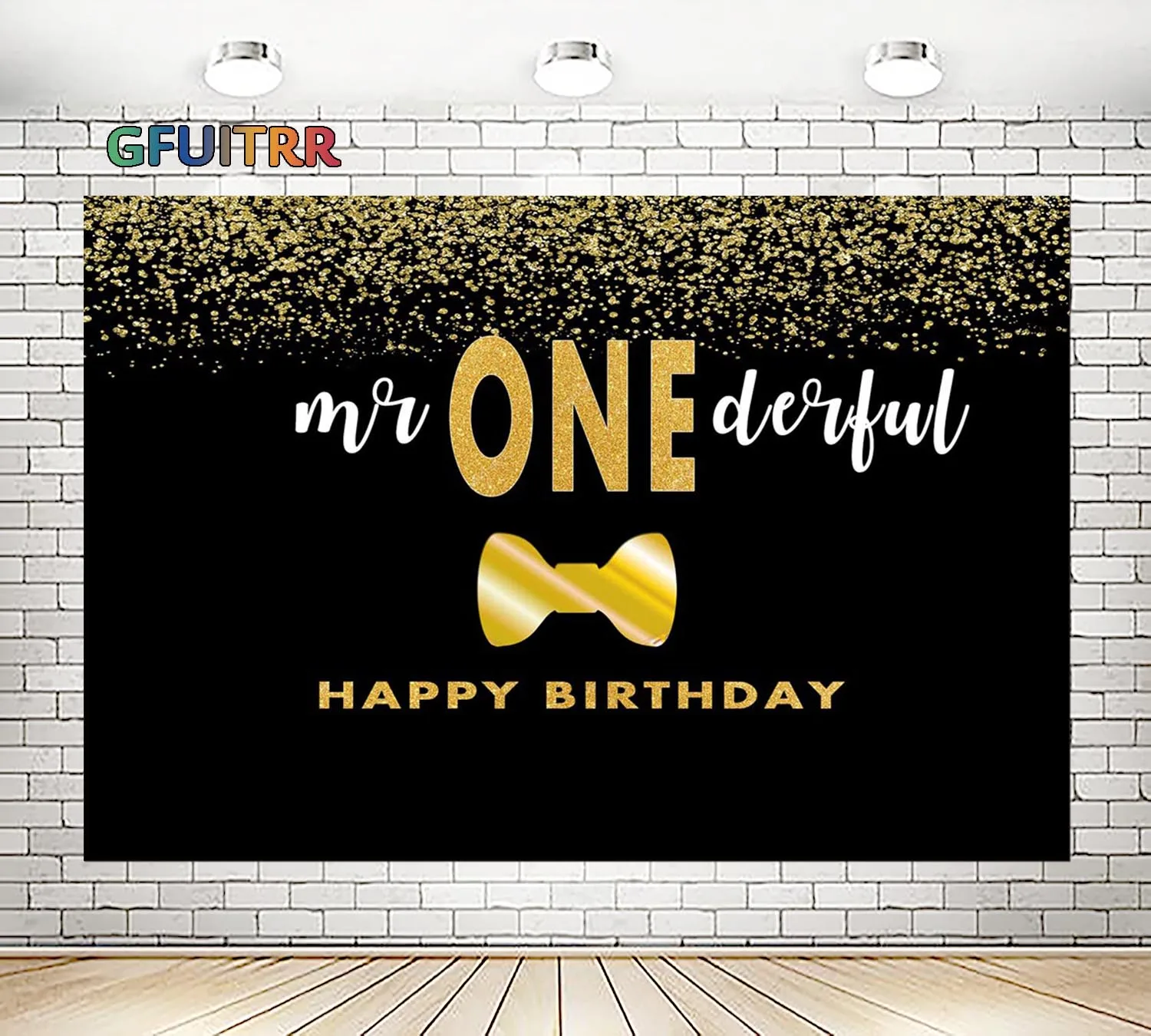 GFUITRR Mr Onederful вечерние фон для фотосъемки с изображением душа ребенка мальчик 1st