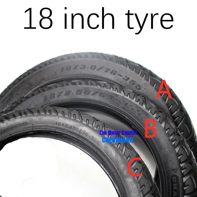 Новая 18x3,0, 18x2,50, 18x2,125 многостильная 18 дюймовая внутренняя шина и внешняя шина подходит для многих газовых электрических скутеров и электронных велосипедов