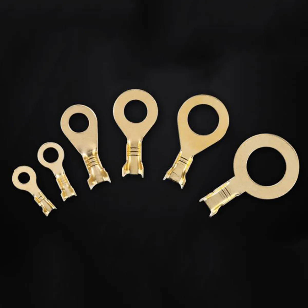 

10 шт латунные изолированные обжимные кольцевые клеммы соединители для проводов лопатка электрический набор