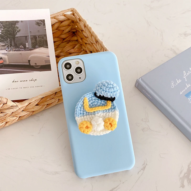 

Phone Holder Case For iphone XR X Xs 11 12 13 Pro Max 7 8 plus cartoon doll stand phone case