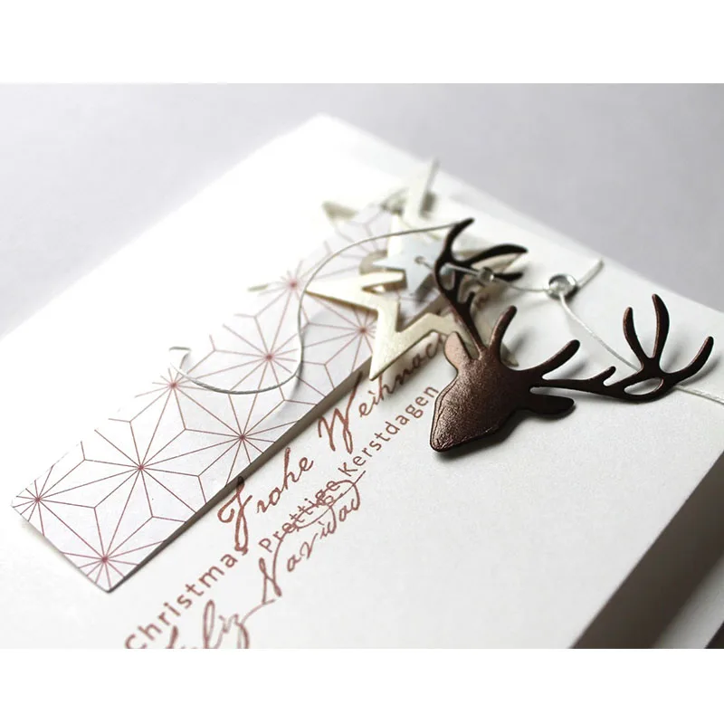 Металлические штампы в скандинавском стиле с головой оленя для сделай сам