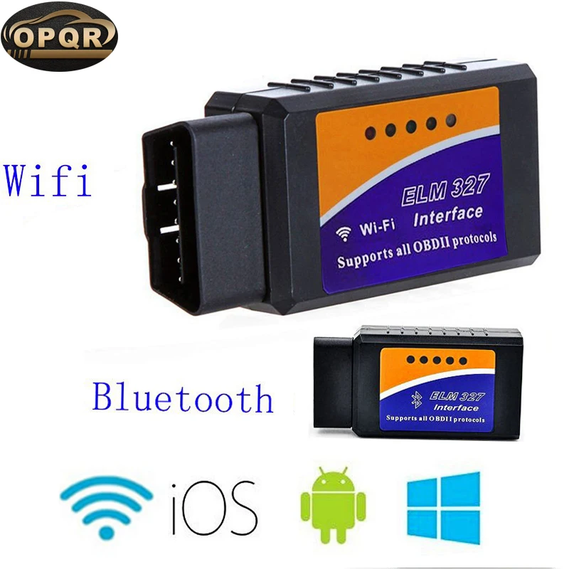 Автомобильный диагностический инструмент OPRQ ELM327 OBD2 V1.5 Bluetooth/Wifi чип PIC18F25K80