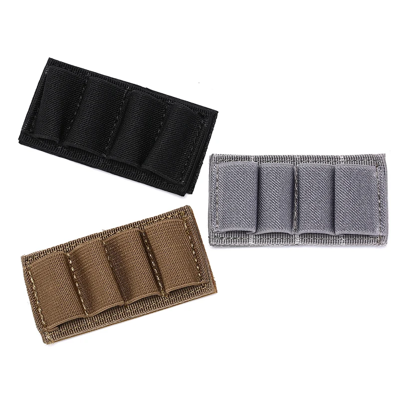 nylon military magazine molle pouch hunting pouch hunting stick shotgun shell ammo carry holder 4 shells reload strip free global shipping