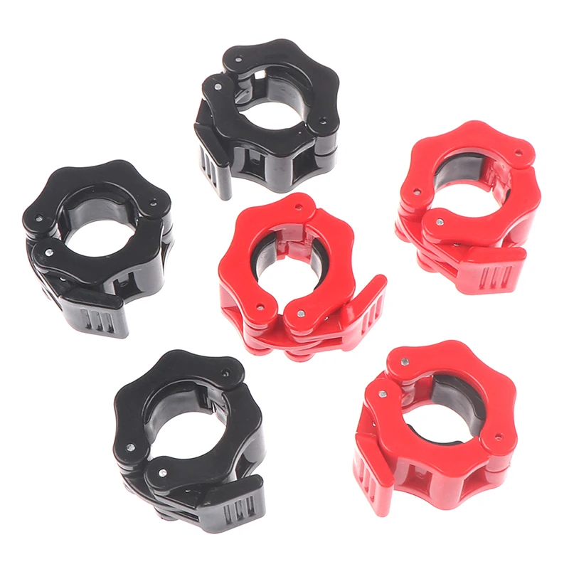 1 пара Spinlock штангой ошейники воротник замок Dumbell зажимы зажим Вес подъема бар