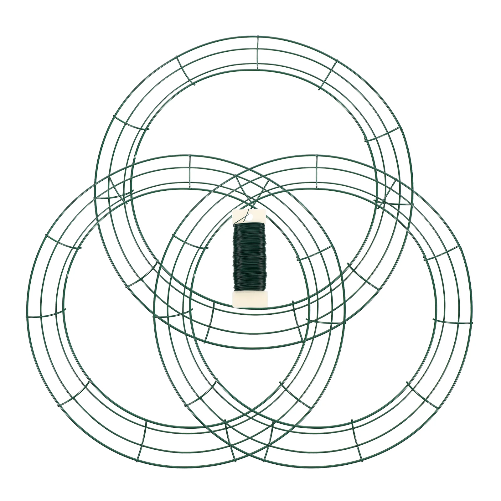 

3 шт., металлическое круглое кольцо в форме венка