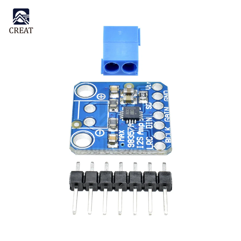 Плата модуля прерывания усилителя MAX08357 I2S Amp DAC 3 Вт класса D для Arduino Zero Raspberry Pi с