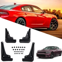 car styling 4pcs frontrear mudflaps plastic molded mudguards splash fender mud flaps for dodge charger 2015 2020 accessories