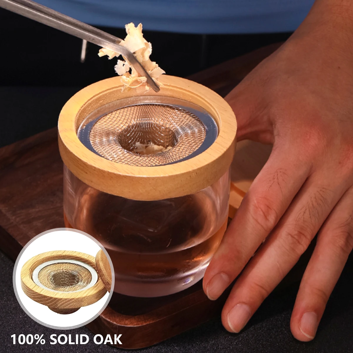 Крышка для дымчатого коктейля 8 деревянных коробок 1 шт. | Дом и сад