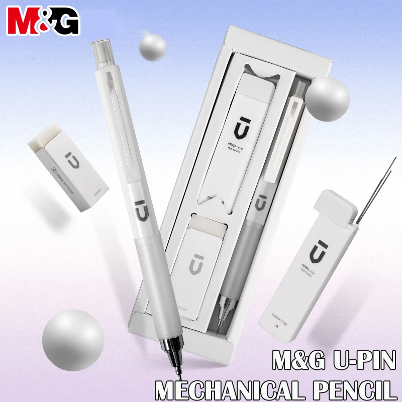 Set Include Eraser And 0.5mm Refills Low Center Gravity Automatic Pencils School Supplies