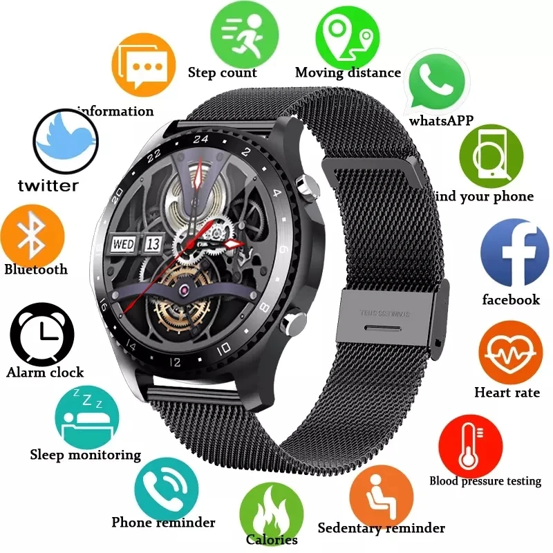 

GEJIAN Bluetooth Watches phone For xiaomi Huawei Call Smart Watch Men Activity Tracker Heart Rate Monitor Sport Smart Watch Mens
