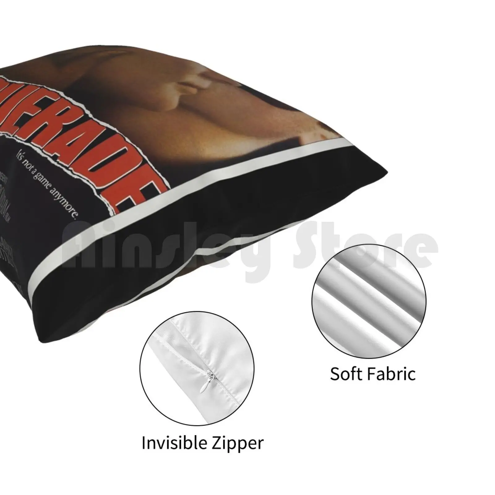 Маскарадный (ВИНТАЖНЫЙ ПЛАКАТ) Чехол-подушка с принтом домашняя мягкая подушка