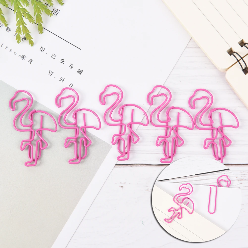 

5 шт./лот забавные Фламинго в форме ананаса Зажимы для бумаги Kawaii Закладка офисные и школьные канцелярские принадлежности маркировочные заж...