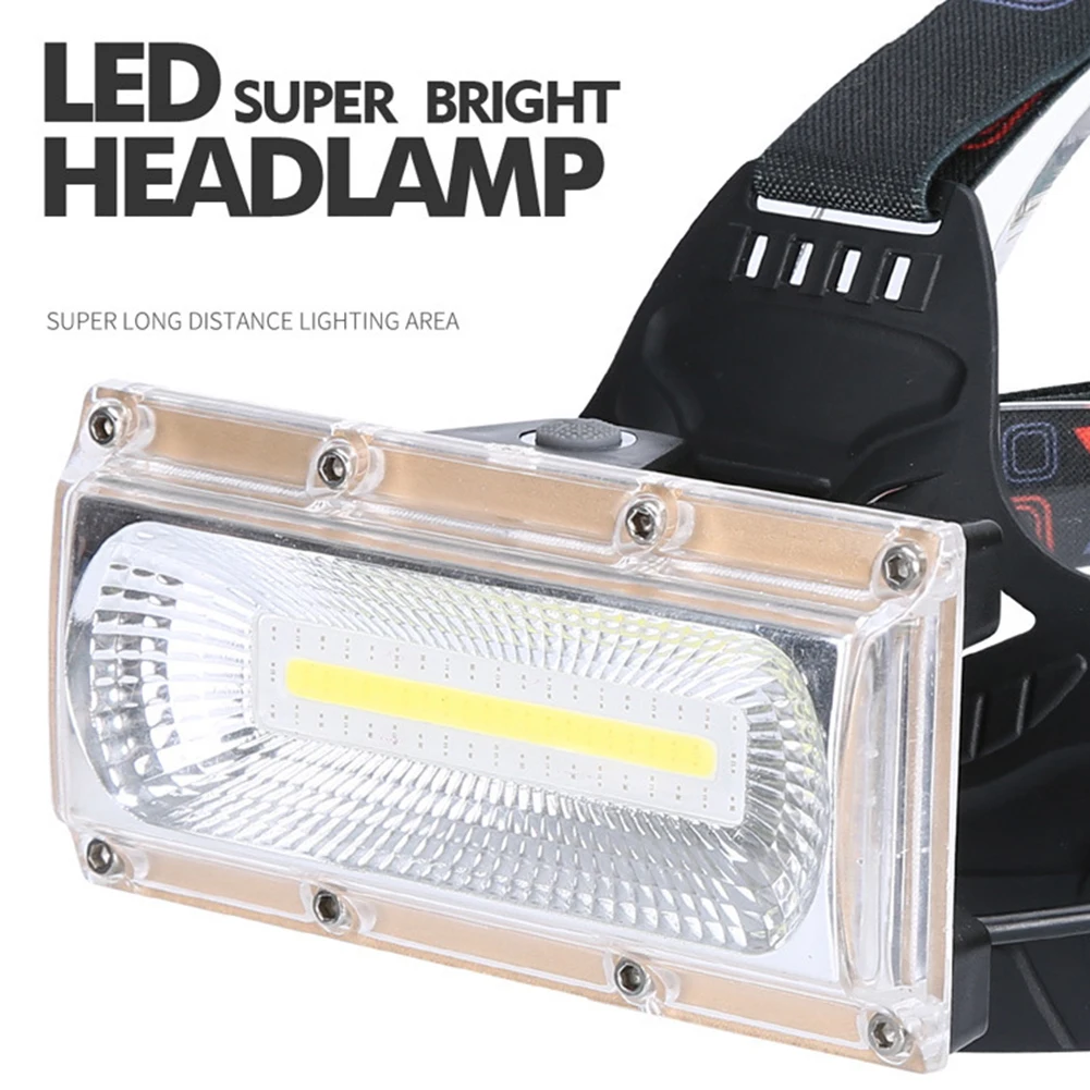 

Rechargeable Flashlight LED Headlamp COB Head light Waterproof Searchlight
