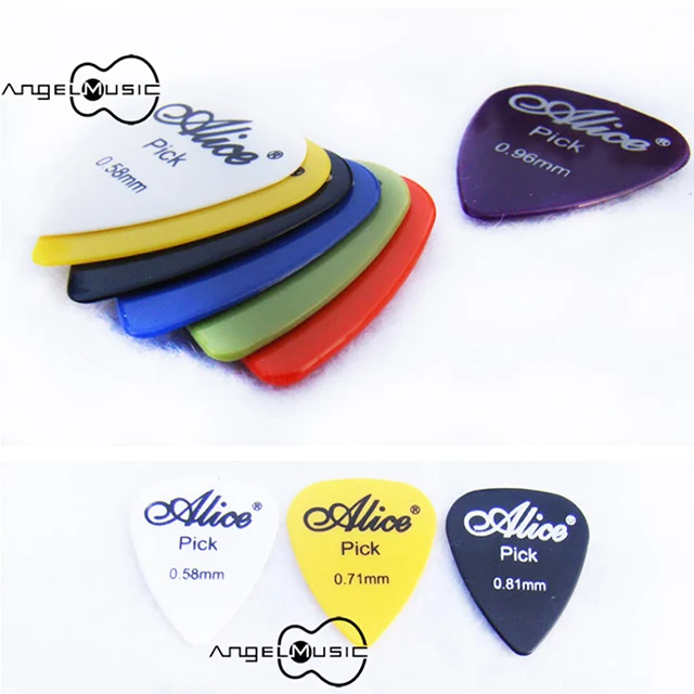 Медиаторы для акустической и электрической гитары несколько цветов толщина 6