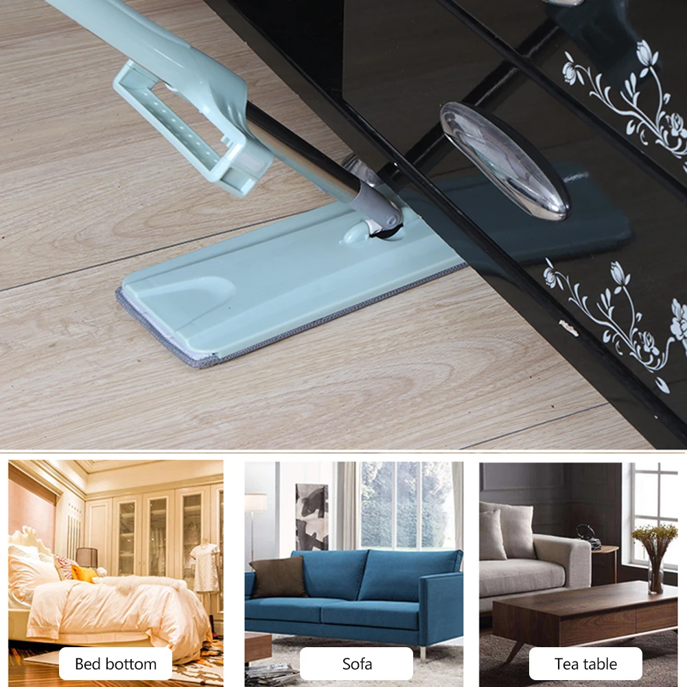 Плоская тряпка для швабры из микрофибры гибкая мытья чистящий инструмент