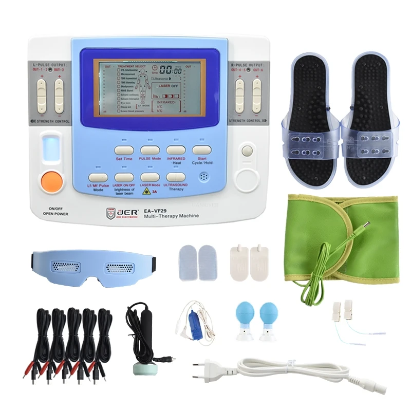 

Integrated Physical Therapy With Ultrasound Tens & Ems Physiotherapy Equipment 7 Channels With and sleep function