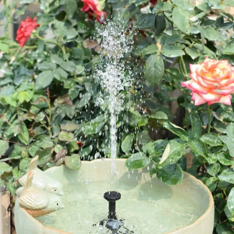 

Solar Fountain Pump Free Standing Bird Bath Fountain Pump for Garden and Patio Dropshipping