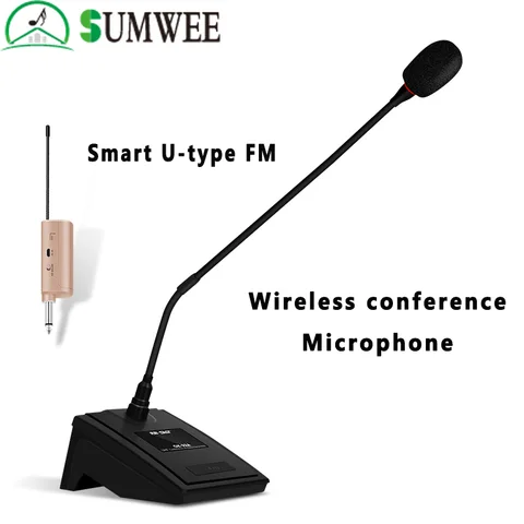 Беспроводная аудиосистема для конференций, настольный Регулируемый специальный микрофон с гусиной шеей