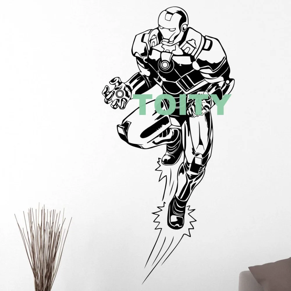 29 Конструкции Железный человек Стикеры DC Marvel Comics о фильме стены арт Superhero виниловая наклейка домашний интерьер, декор подросток номер росписи
