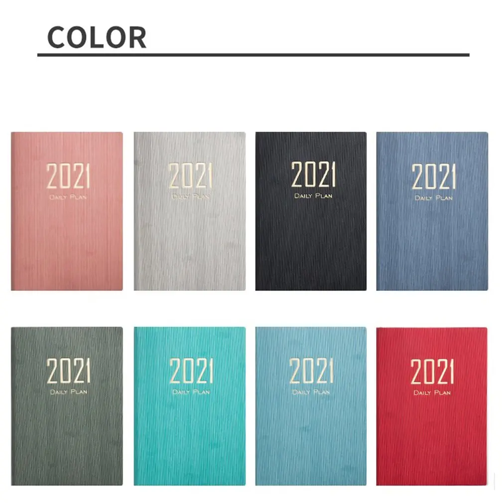 

A5 Schedule Book Lock Line Glue Binding Durable Practical Learning Office Full English Internal Pages Notebook