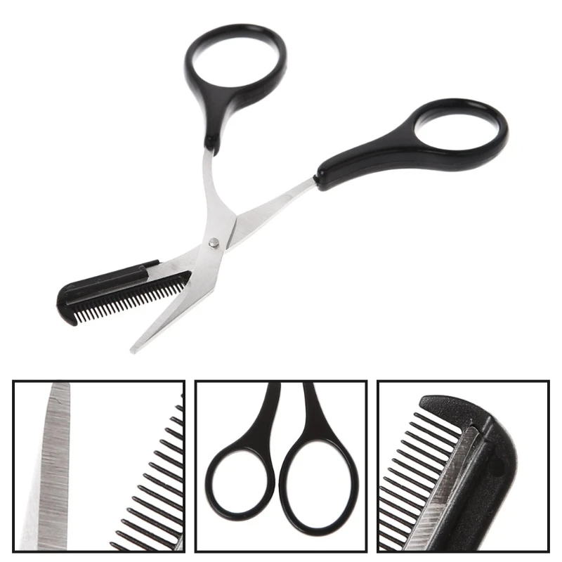 Женские ножницы для стрижки бровей расческа удаления ресниц резак ухода