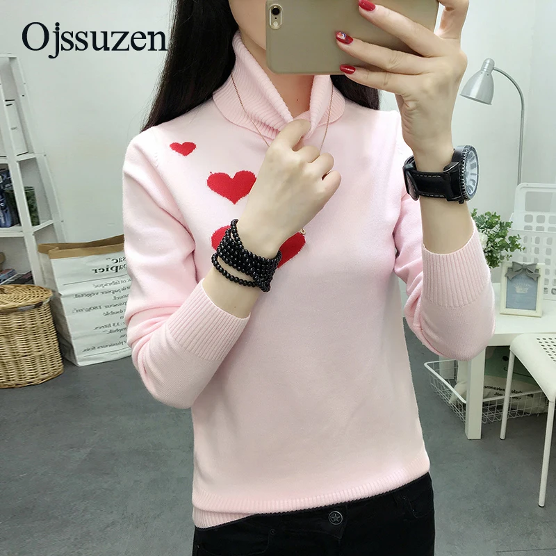 Толстые женские зимние свитера белые пуловеры с высоким воротом джемперы