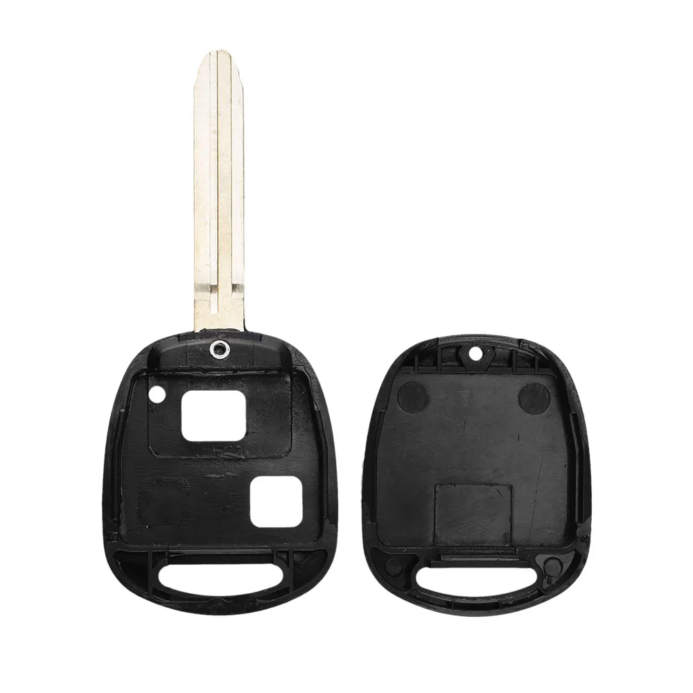 KEYYOU 2 Btutons дистанционный ключ-брелок от машины чехол для Toyota Yaris Prado Tarago Camry Corolla Toy43 Blade Прямая поставка