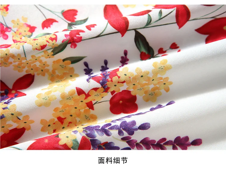 

JSXDHK Fashion Women Lapel Collar Flower Print White Long Sleeve Shirt Tops And High Wasit Skirt Sets Two Piece Set Autumn New