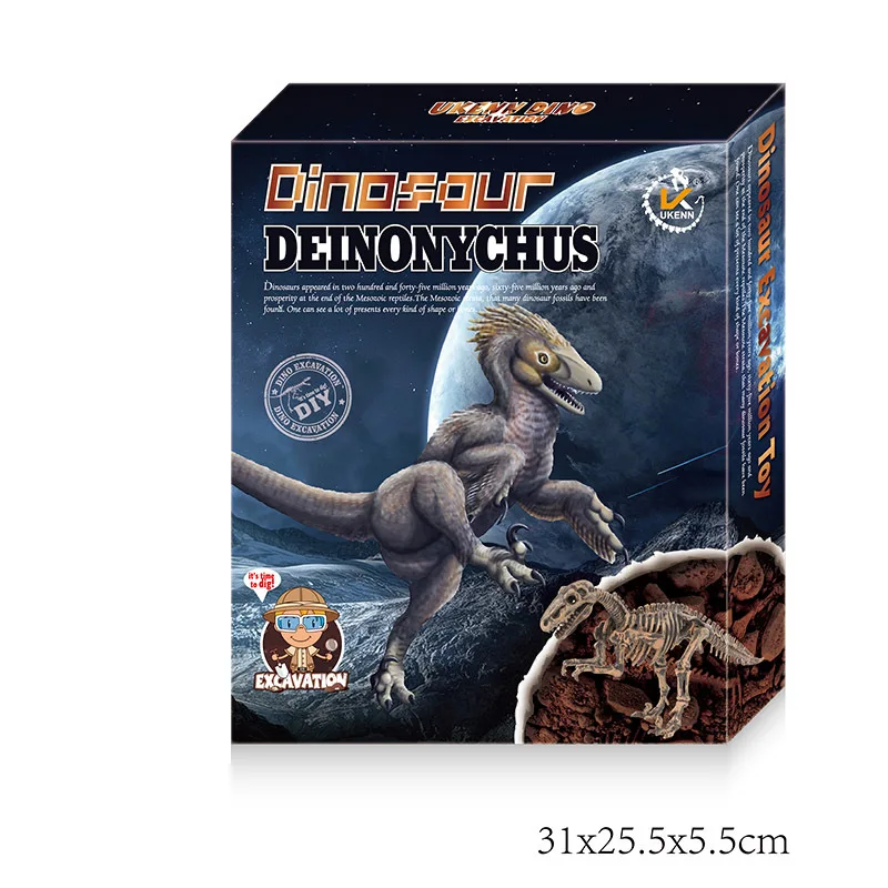 

Large Dinosaur Skeleton Fossil Model Archaeological Excavation Jurassic Worlds Park Shark Dinosaur Toys for Kids Educational Toy