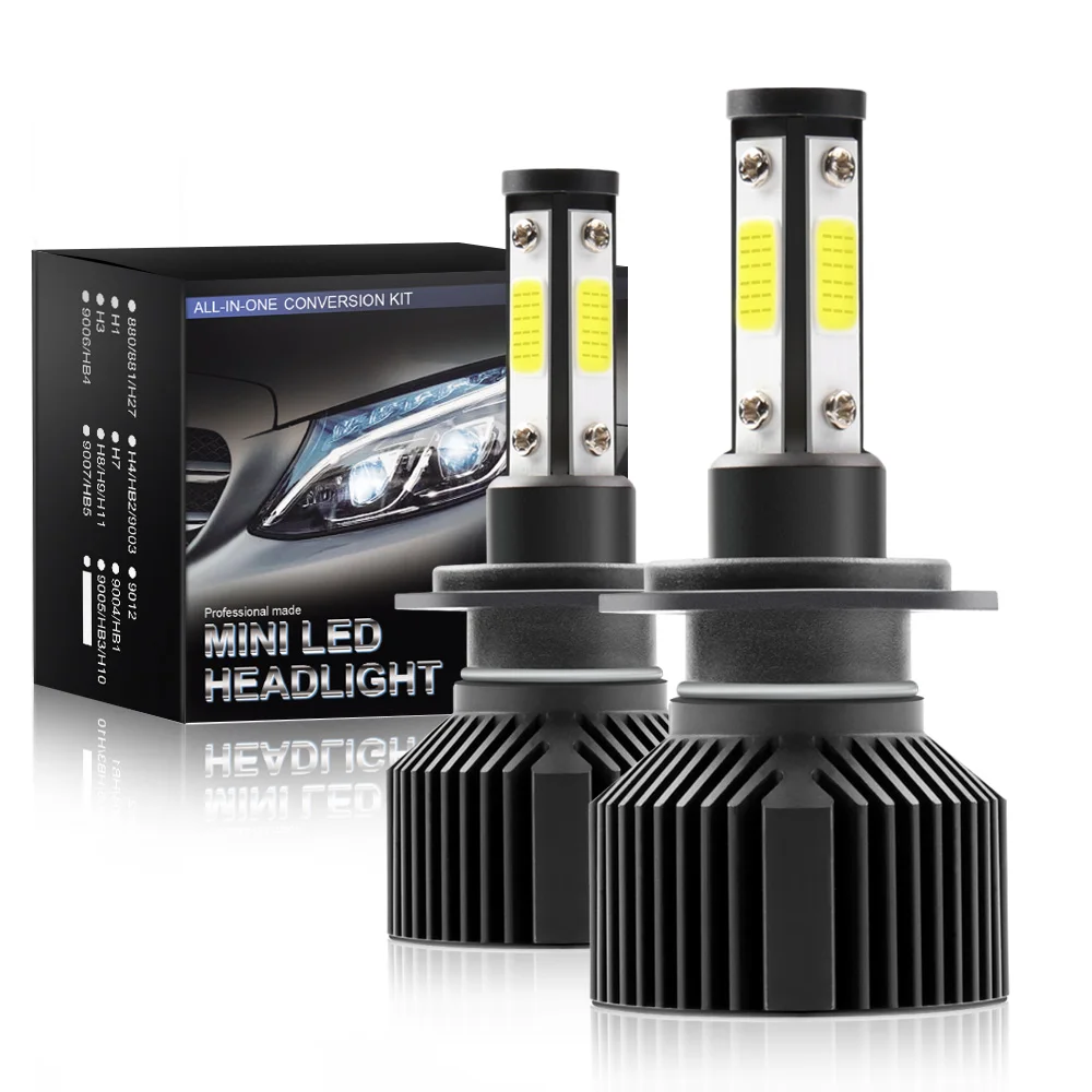 

2 шт., Автомобильные светодиодные лампы H7 h11 H8 H9 9005 9006 HB3 HB4 H1