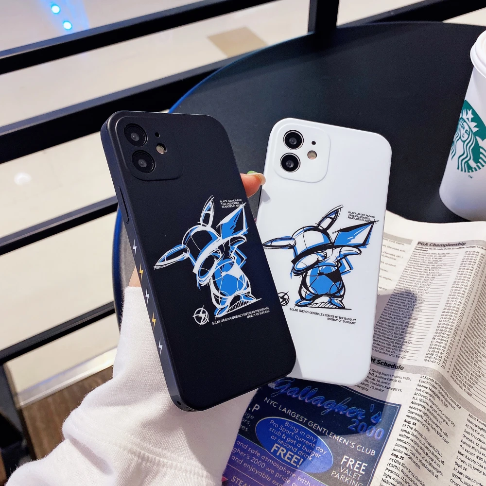 

Cartoon background sketch pattern case for iphone 12 12promax 7 8 7Plus XS Max X XR 11Pro Fall proof soft tpu back cover