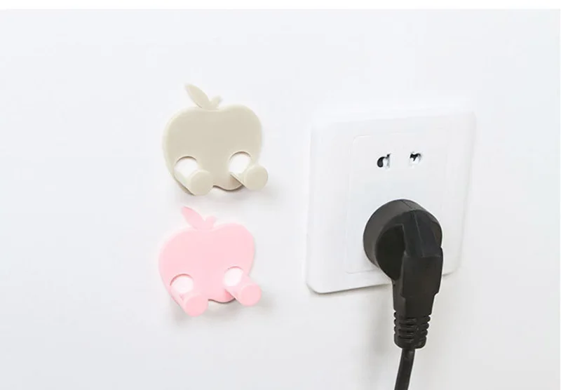 Многофункциональная отделка держатель штепсельной вилки крючки на липучке