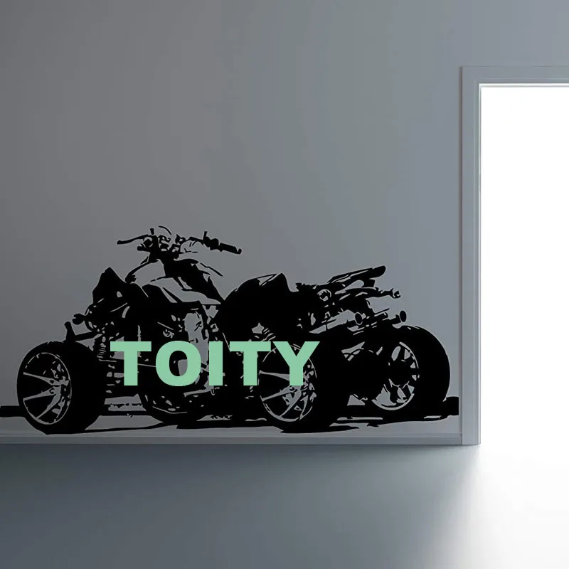 H57cm x W125cm 29 Конструкции квадроцикл atv гоночный Rider Экстремальная Спортивная Наклейка на стену 4 Wheeler по бездорожью Декоративная Виниловая Наклейка Декор дома Фреска - Цвет: H57cm x W125cm