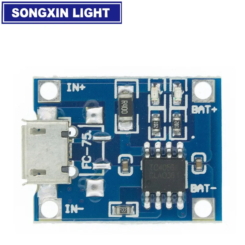 Модуль зарядного устройства для литиевой батареи TP4056 5 шт./лот В Mini MICRO USB 1A новая
