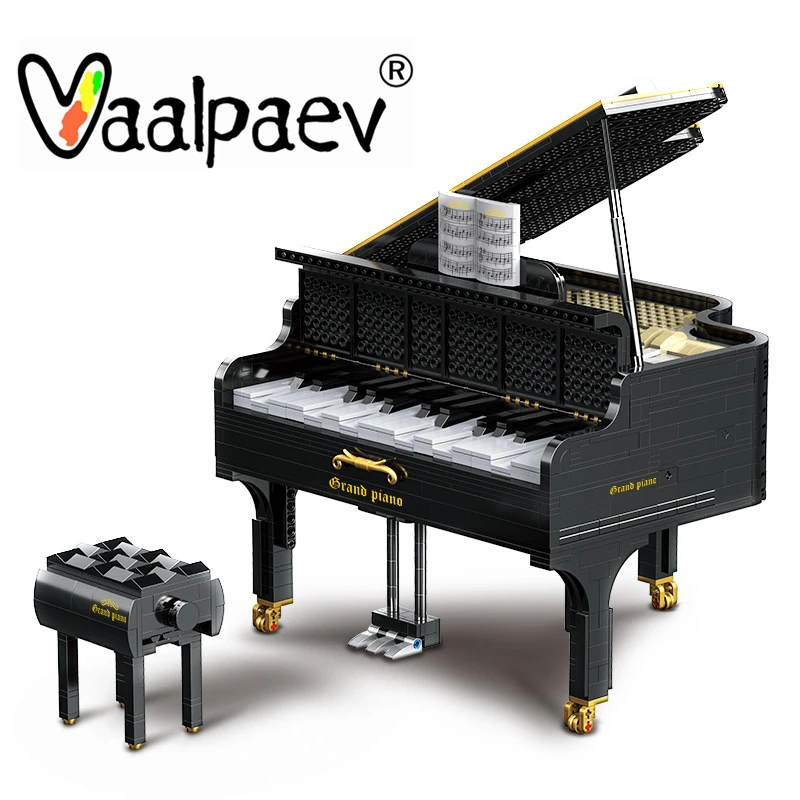 

Piano Blocks Musical Instrument with Motor APP Learning Music Education DIY Toys Model Building Bricks for Kid Montessori Parish