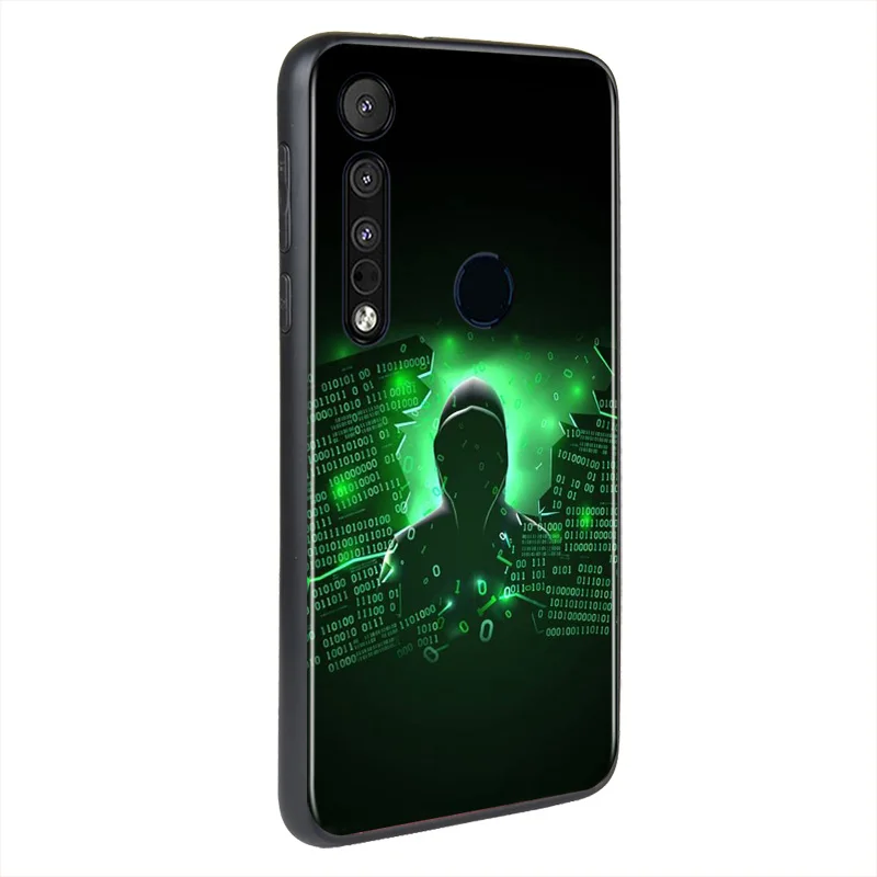 

Cool Hacker Boy For Motorola Edge G Stylus 5G G8 G9 Play Power Lite One Huper Marco Fusion Plus Phone Case
