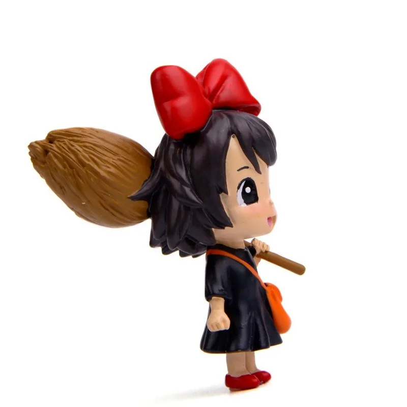1 Pcs Kawaii Anime Kiki Delivery Service Broom Witch Little Girls Mini Figure Dolls House Miniature Landscap Model Decor Toys | Игрушки и