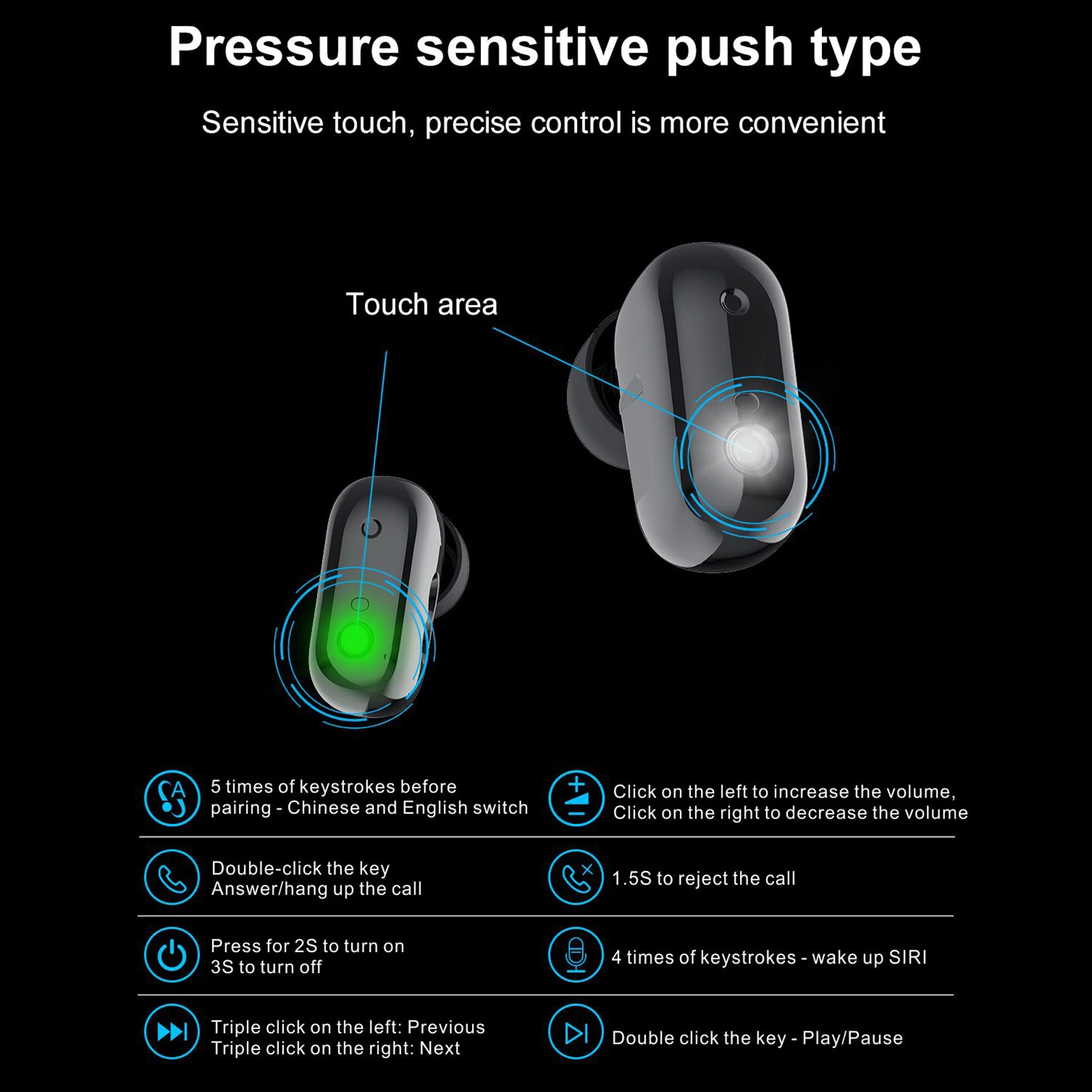 2 In 1 Bluetooth Wireless Earphones Sport Handsfree Earbuds Headset With Smart Wristband Watch Bracelet For IOS Android | Электроника