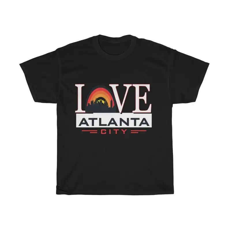 

Atlanta City /Georgia/Unisex T-Shirt Men And Women Gift Idea Cool Shirt Casual I LOVE ATLANTA Size S-3XL