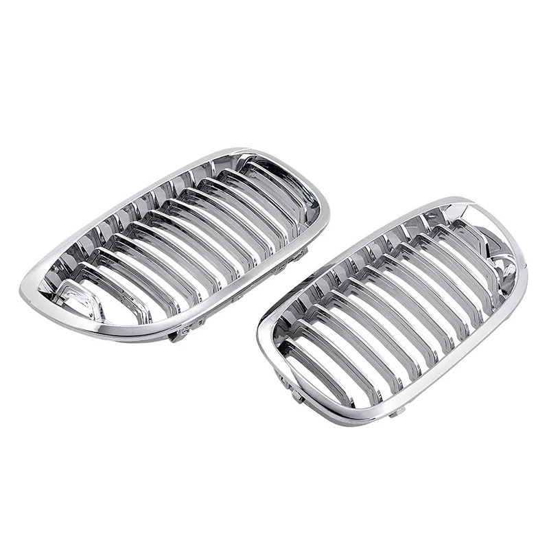 

for -BMW E46 3 Series Coupe Cabriolet 2-Door LCI 2003-2006 Front Hood Center Kidney Grille Grill (Chrome, Single Line)